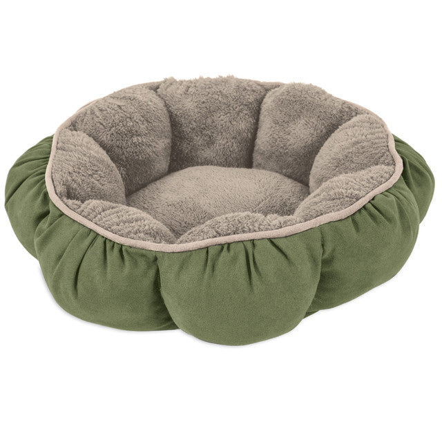 Aspenpet Puffy Green Cat Bed
