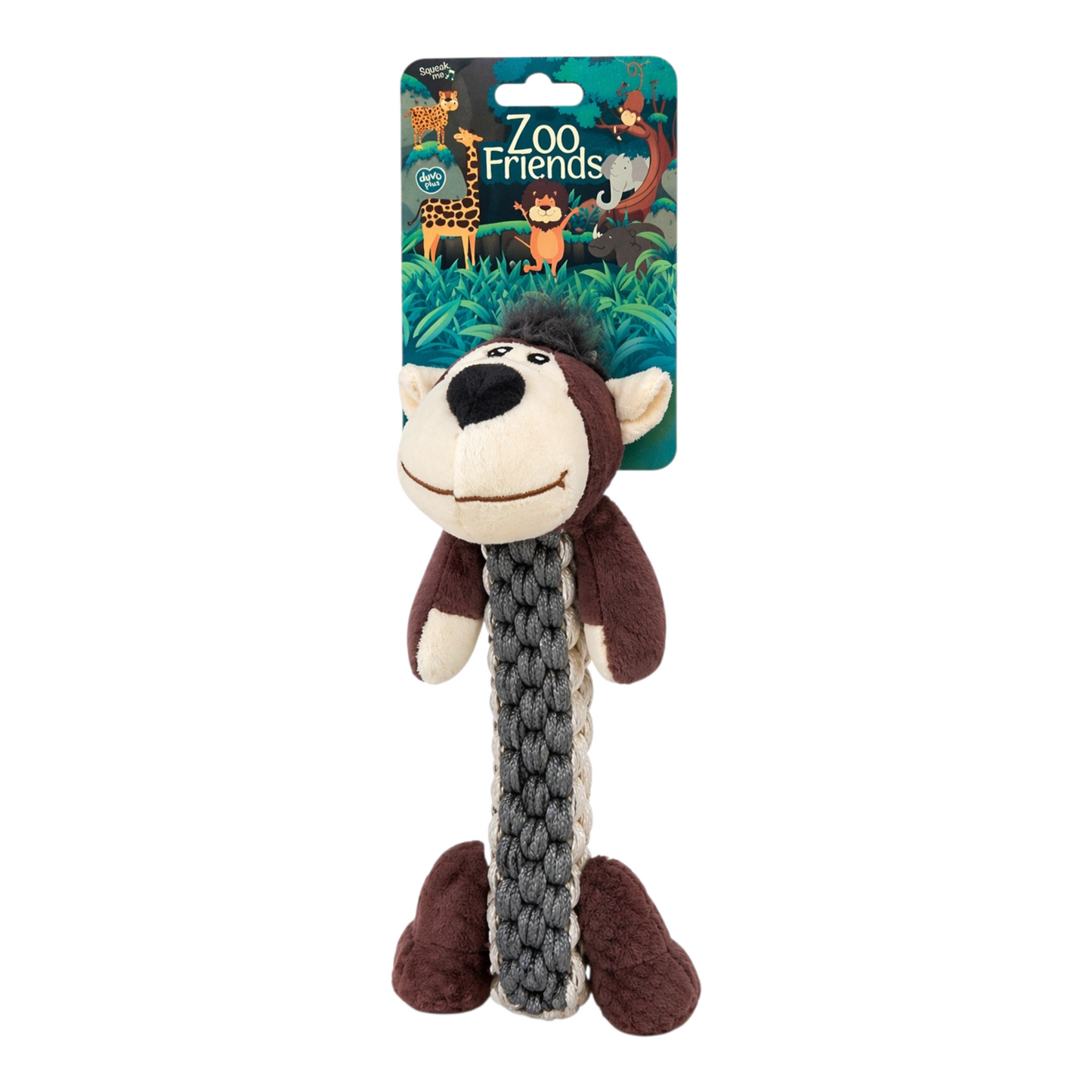Zoo Animals Monkey Tug Toy