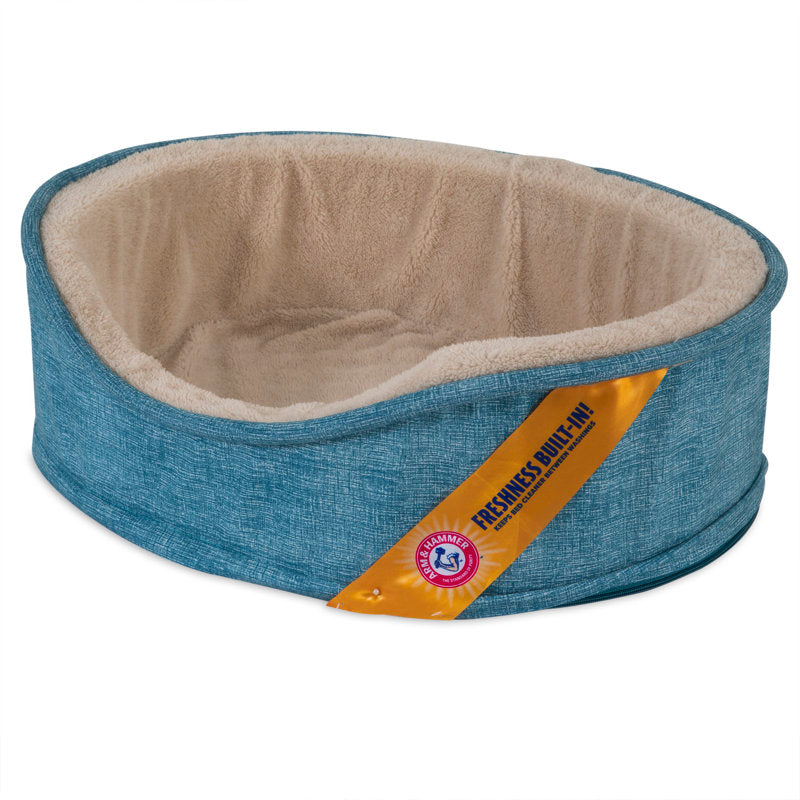 Oval Blue Lounger Bed Medium