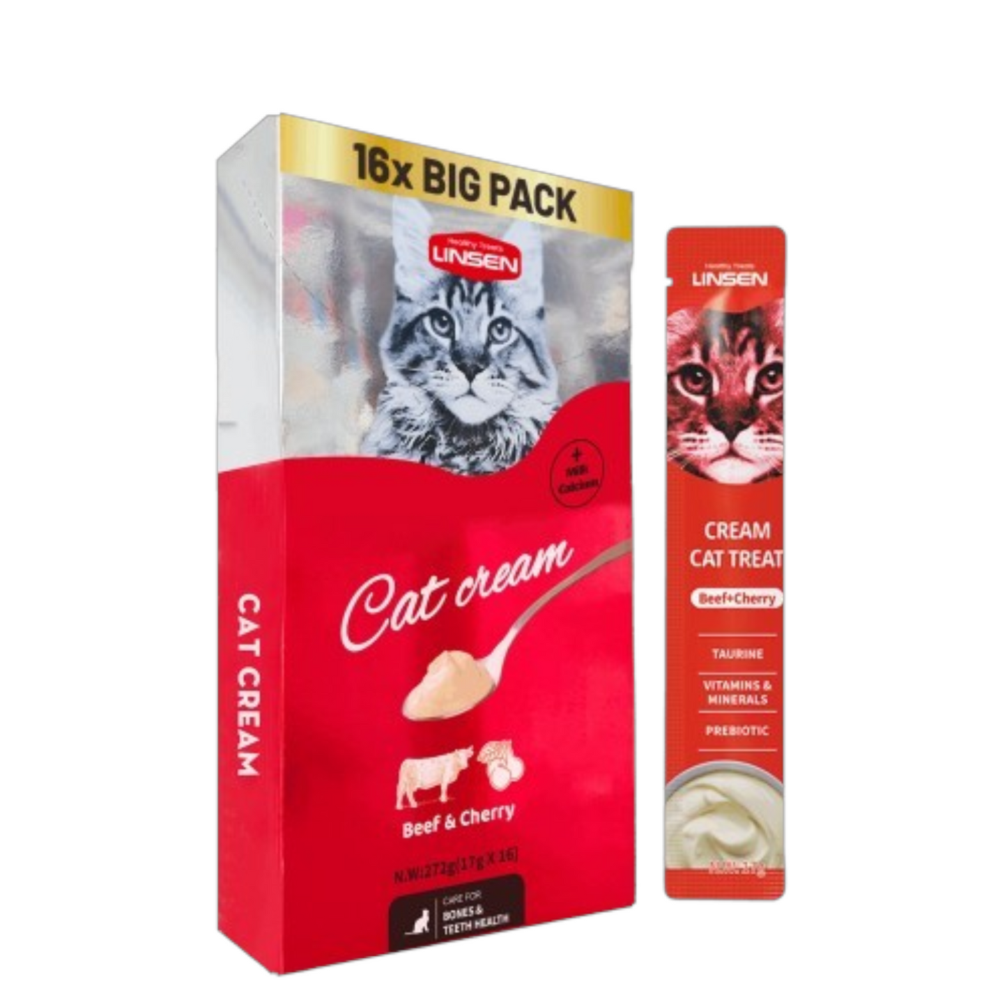 Creamy Cat Treat Beef and Cherry 17g