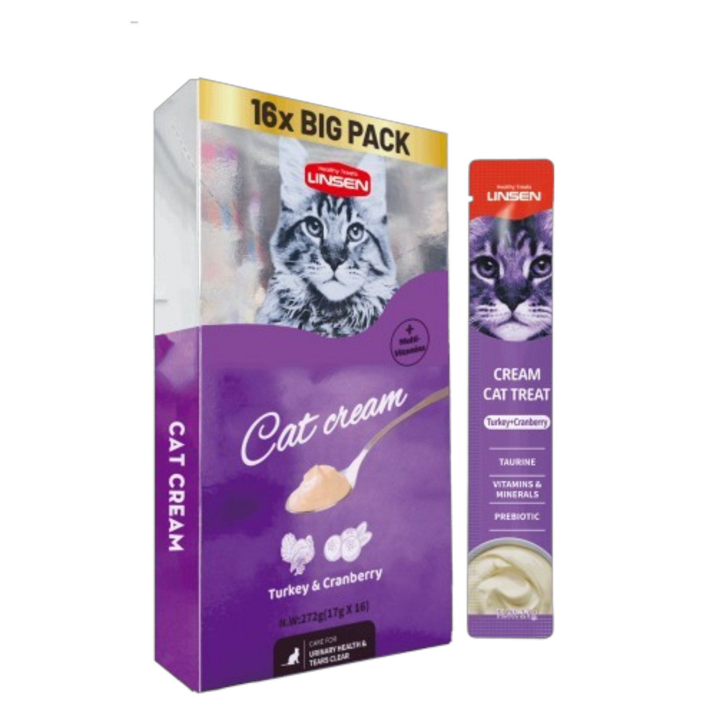 Creamy Cat Treat Turkey and Cranberry 17g