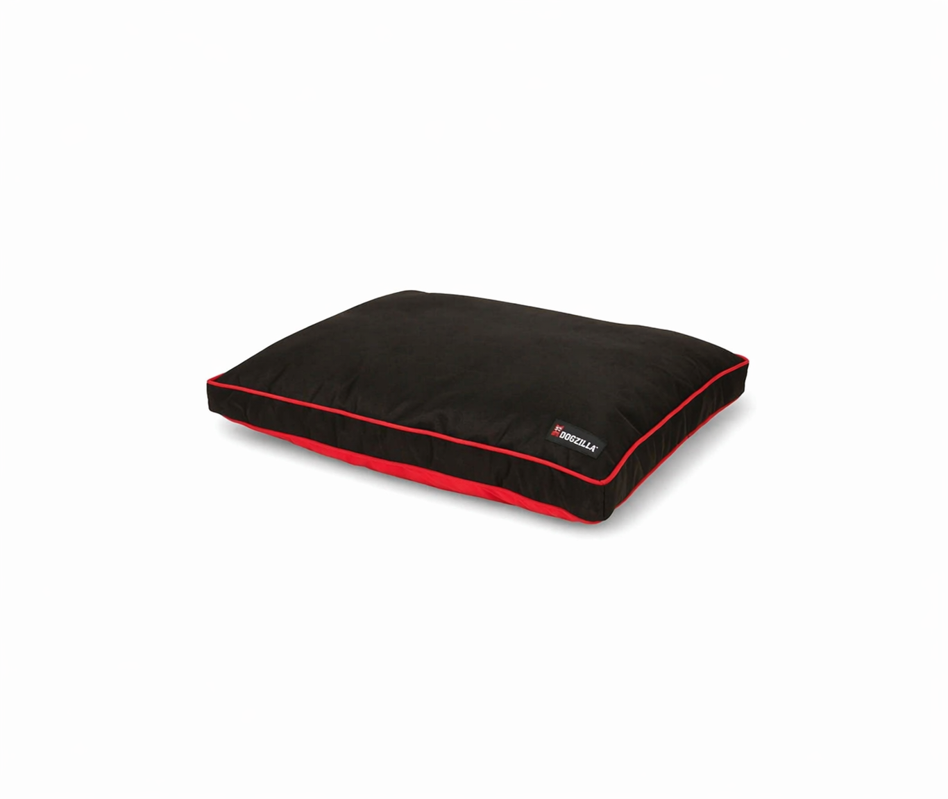 Pillow Dog Bed Black and Red