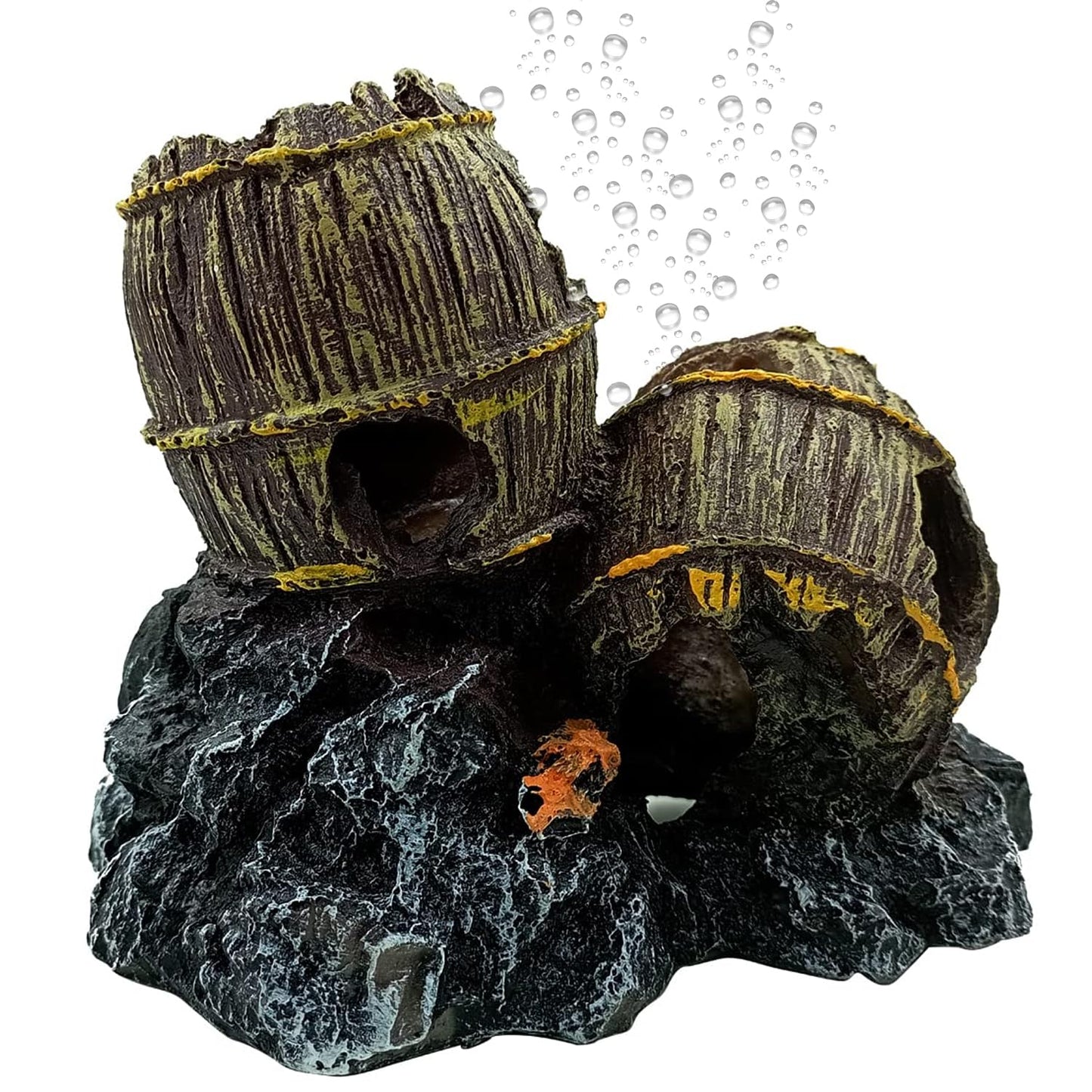 Barrel Aquarium Decoration