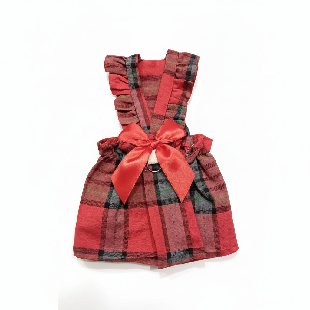 Red dress with bow