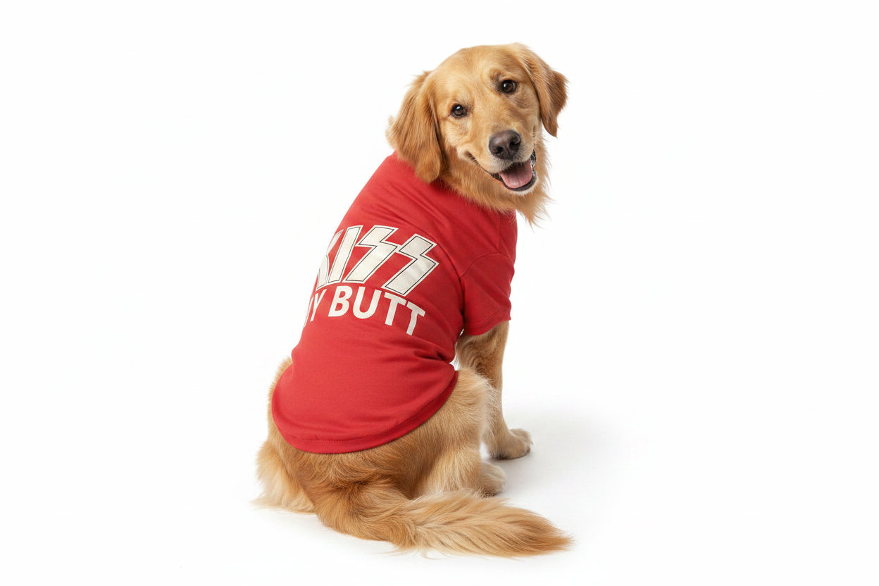 Pure Cotton Dog Red Vest
