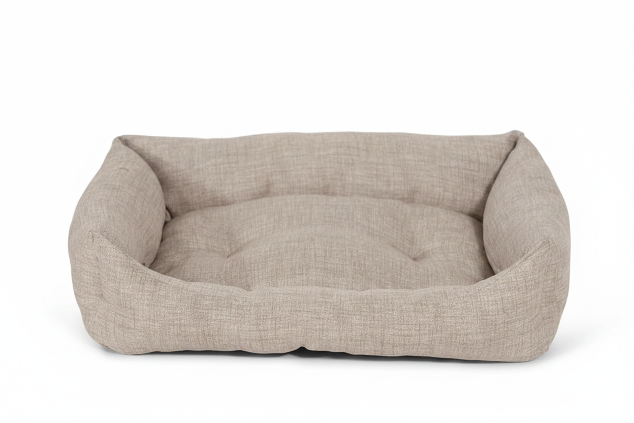 Rectangular Bed Beige