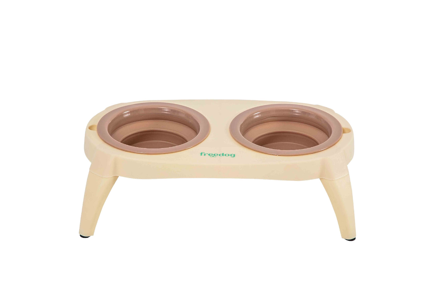 Compact Bowl Beige Brown Freedog 2*500ml
