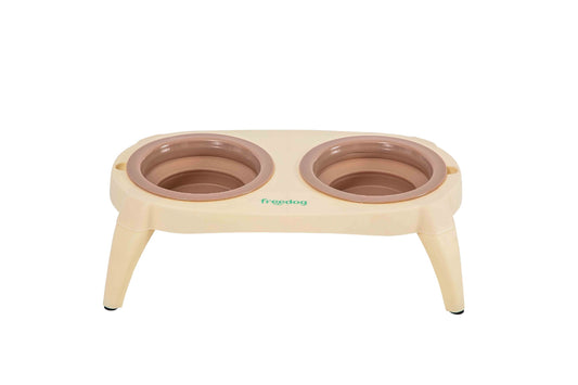 Compact Bowl Beige Brown Freedog 2*500ml