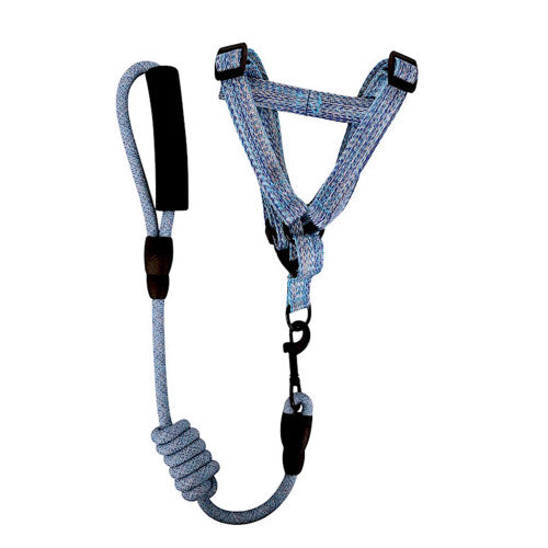 Twisted Round Leash + Harness with Foam