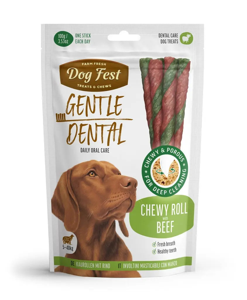 Dental Chewy Roll with Beef