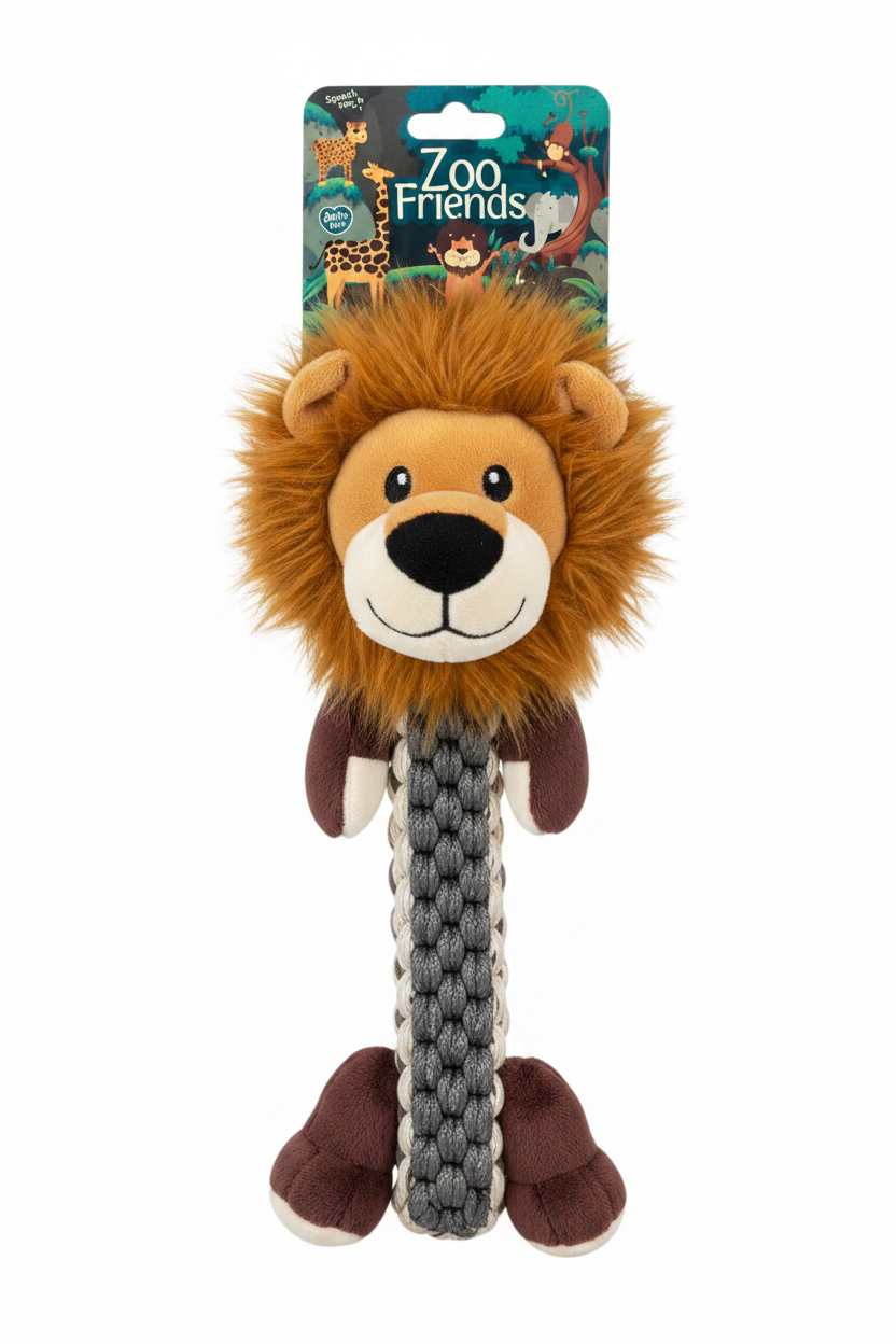 Zoo Animals Lion Tug Toy