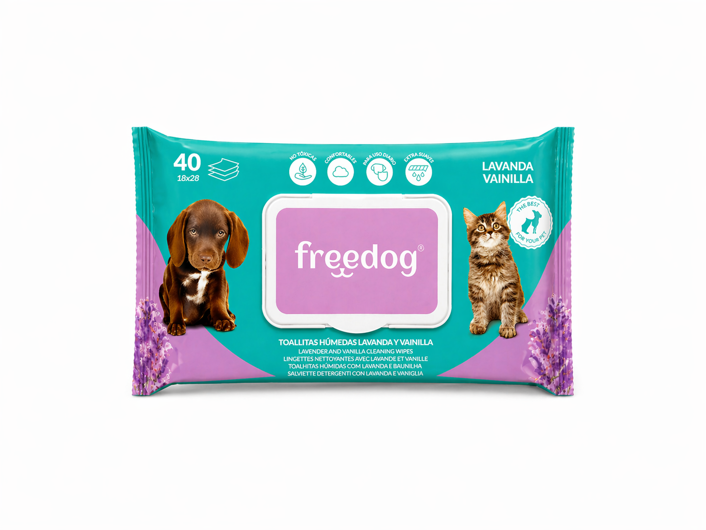 Cleaning Wipes Levender and Vanilla Freedog