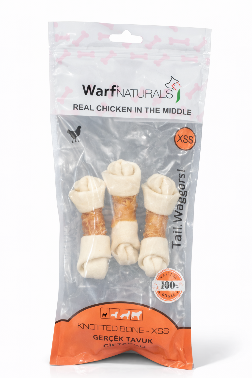 Konetted Bone Naturals Real Chicken in the Middle arf 3pcs