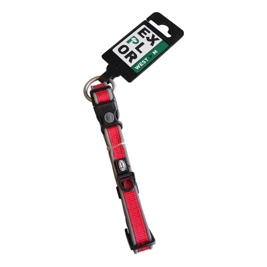 Explor West Leash / Collar  Red & Black
