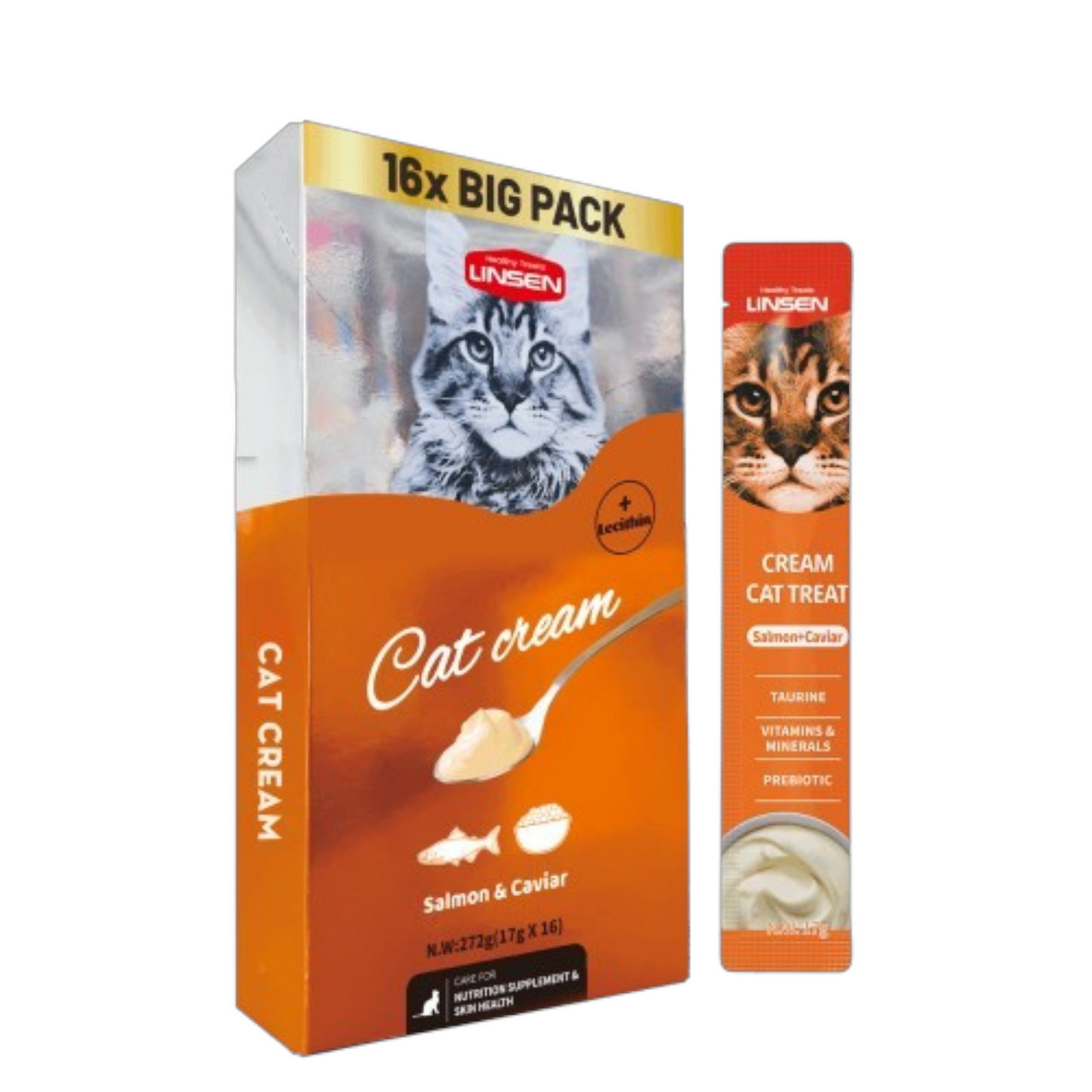 Creamy Cat Treat Salmon and caviar  17g