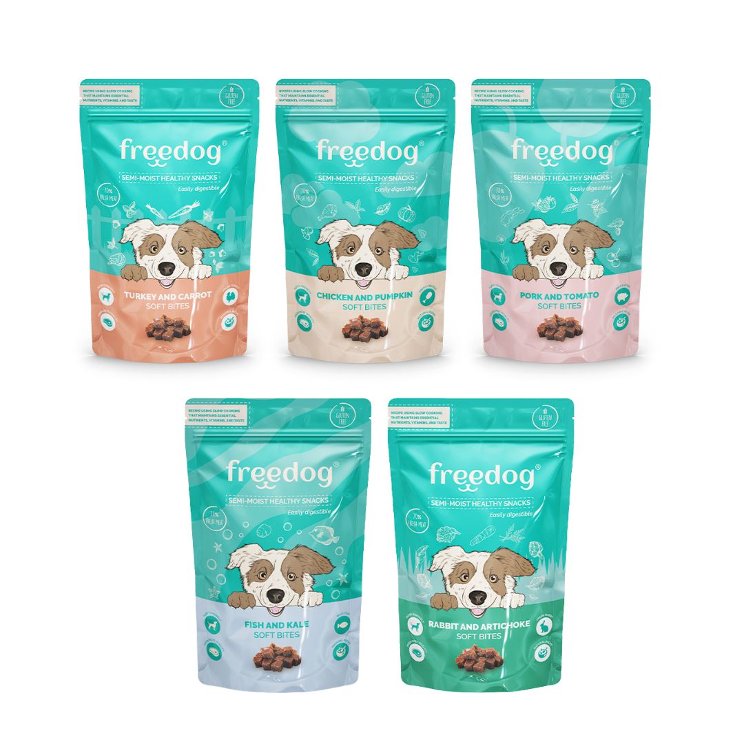 Semi-Moist Snack Turkey and  Carrot Freedog 100gr