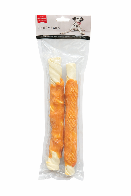 Fluffy Tails Chicken Mud Chew Sticks