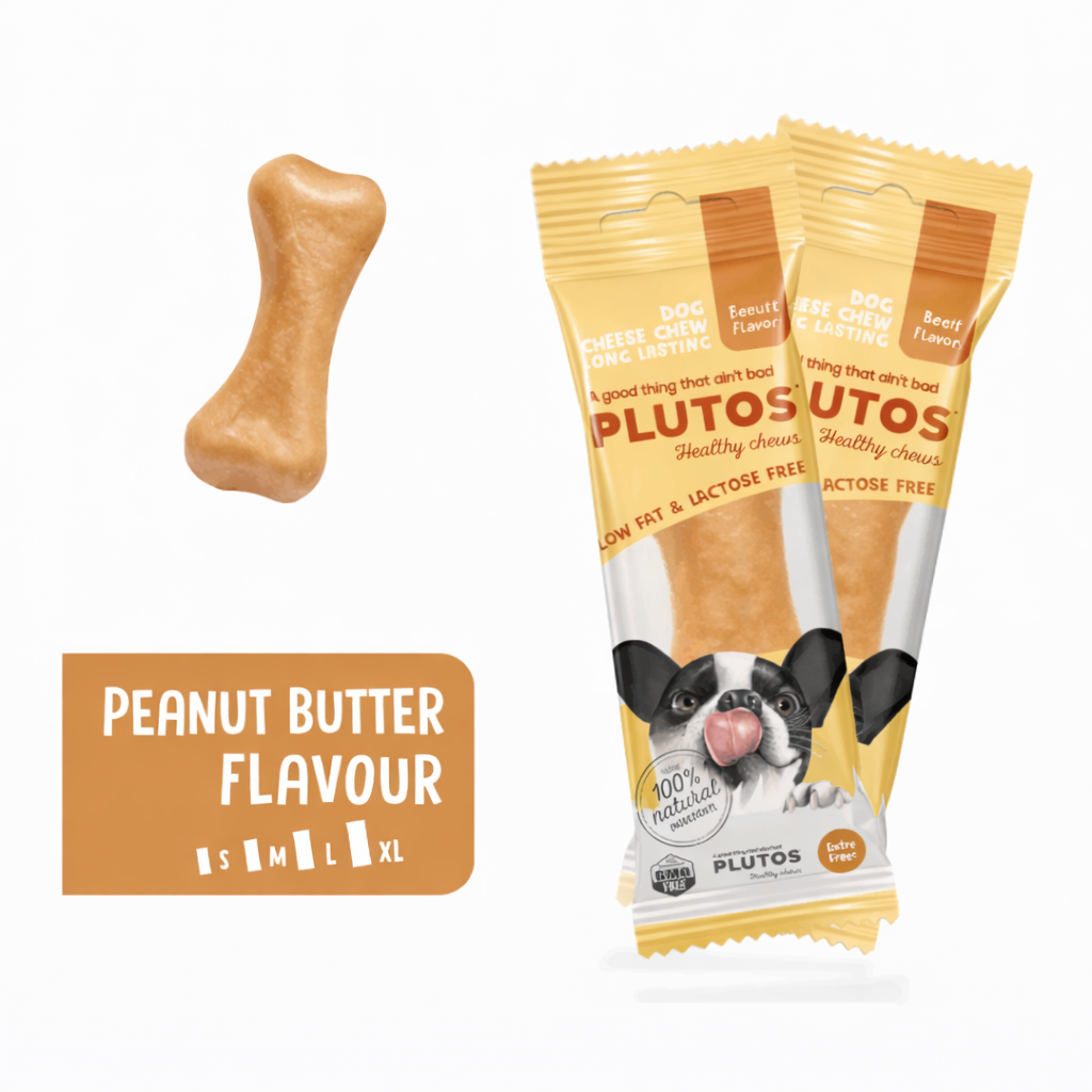 Plutos Dog Chew Peanut Butter flavor
