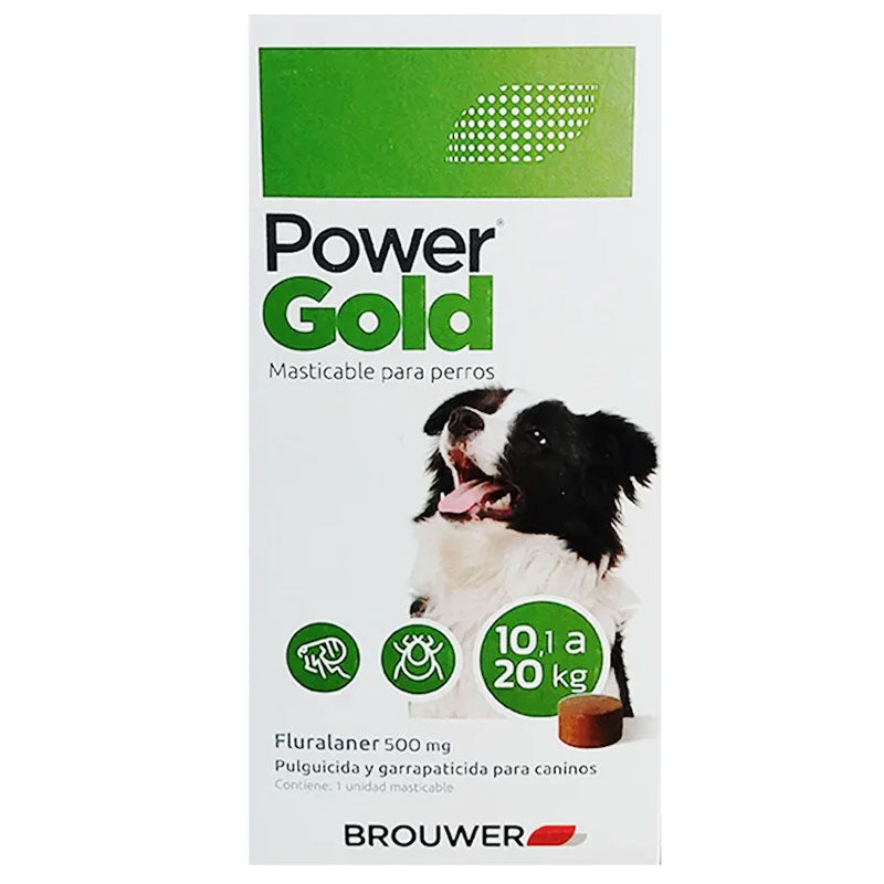 Power Gold Chewable Treatment of Ticks &Fleas 10/20kg