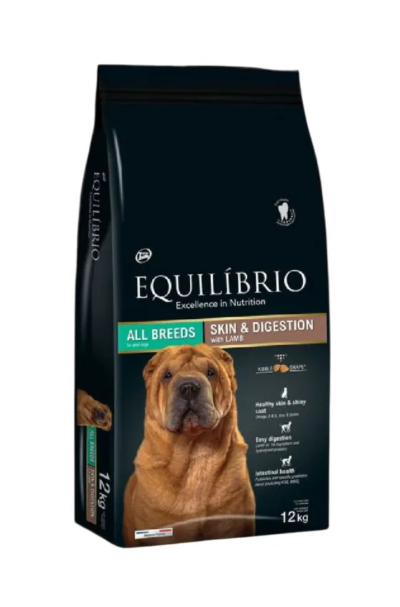 Equilibrio Dog Skin&Digestion Lamb 12kg