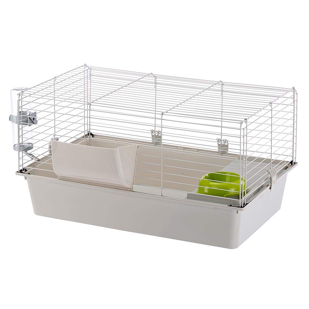 Rabbit Cage Large  white & Grey