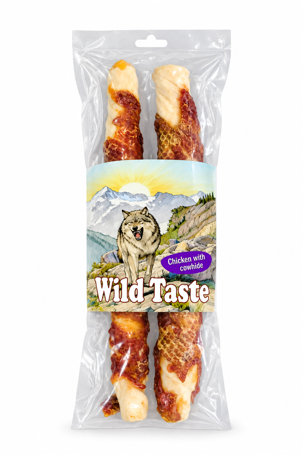 Wild Taste Chicken with Cowhide Bones 27cm