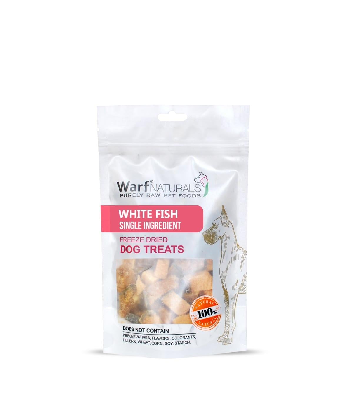 White Fish Dog Freeze Dried Treats Warf