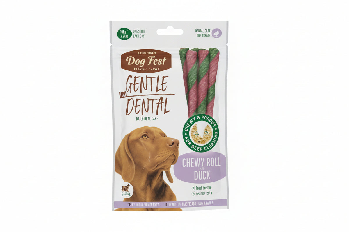 Dental Chewy Roll with Duck