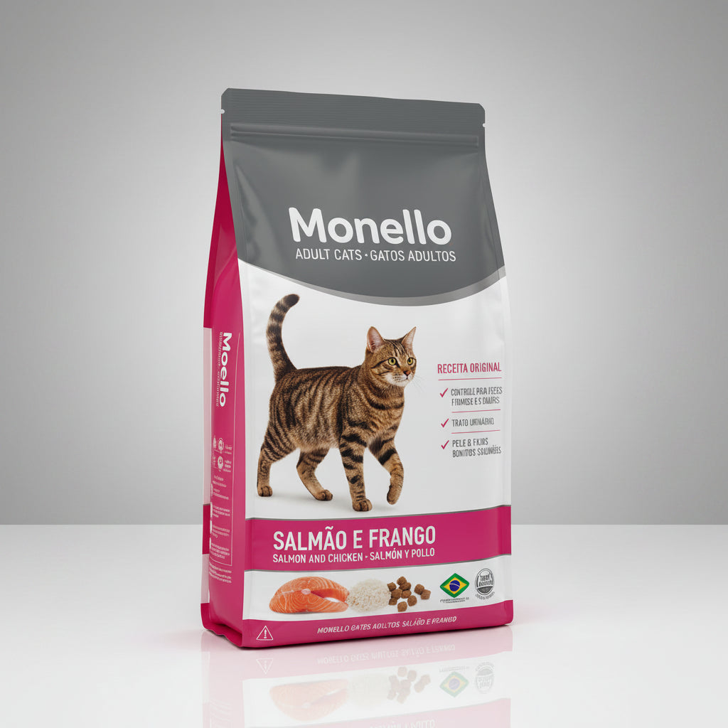 Monello salmon & Chicken Cat Dry Food 1kg
