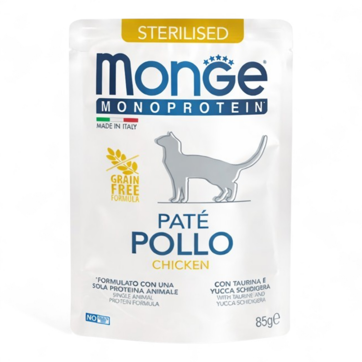 MonGe Grill Sterilised Cat Monoprotein Grain free Chicken